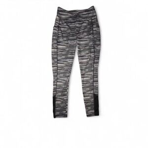 Talbots Black and White Striped Pocket Leggings